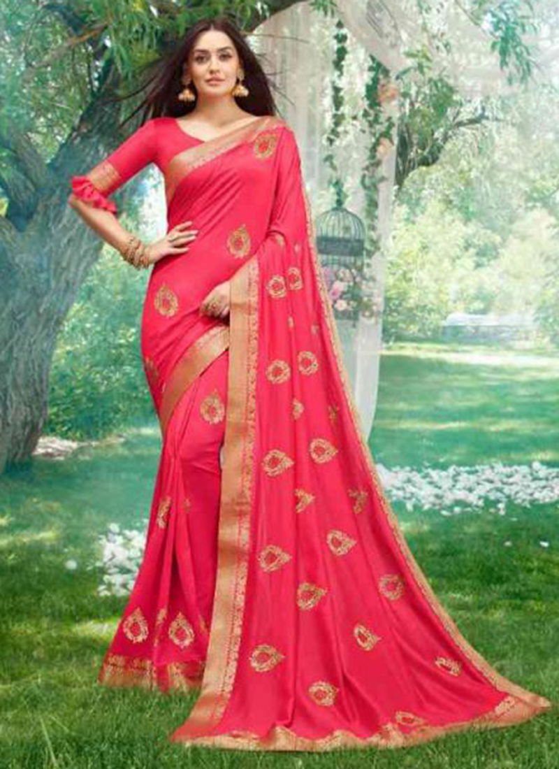 Khushboo Vichitra Silk Designer Party Wear Sarees Collection 1001-1006